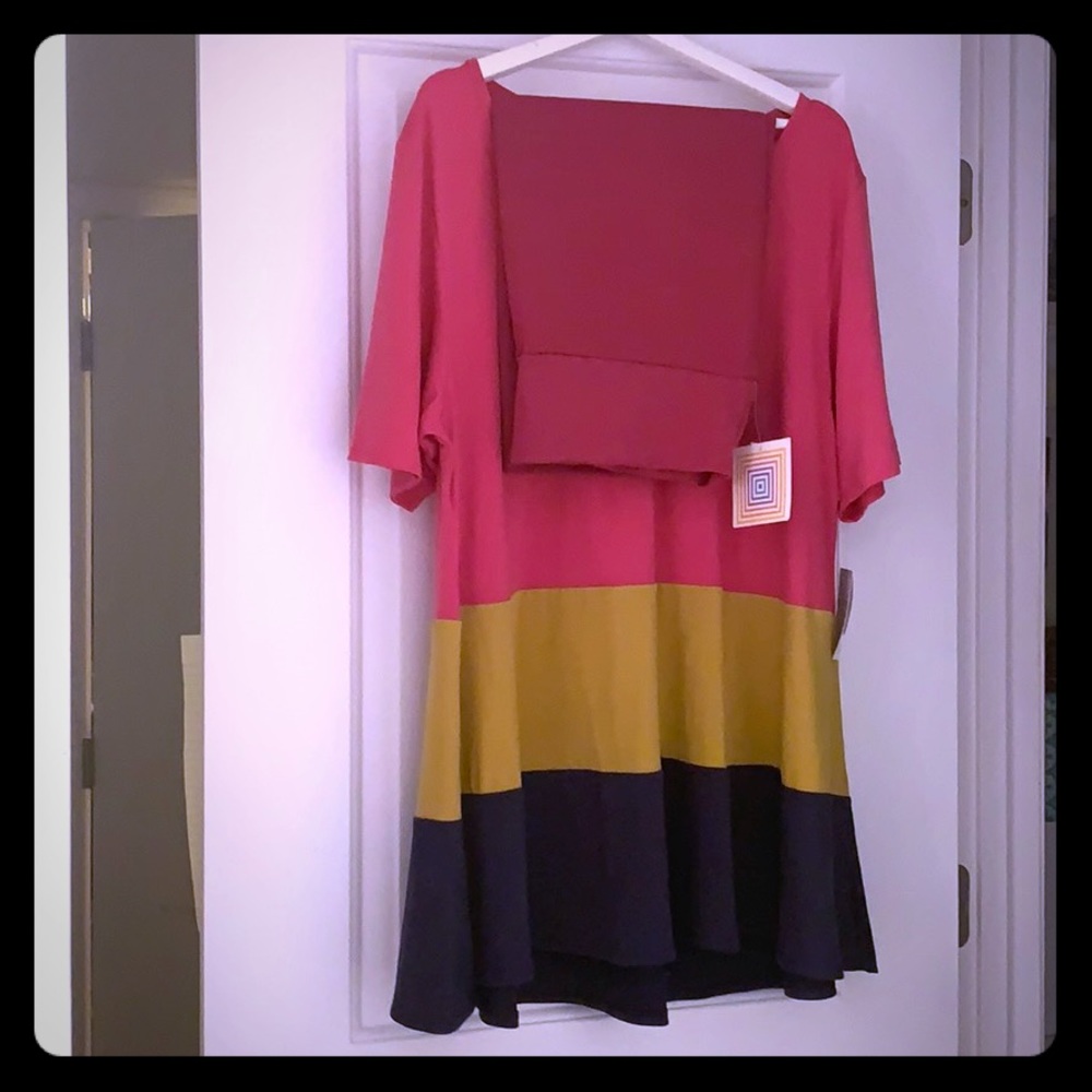 LuLaRoe 2X Perfect T paired with 3X Cassie Skirt